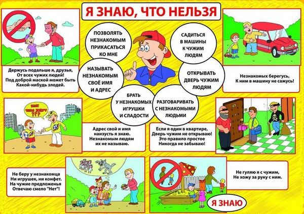 Правила поведения с незнакомыми людьми для несовершеннолетних.